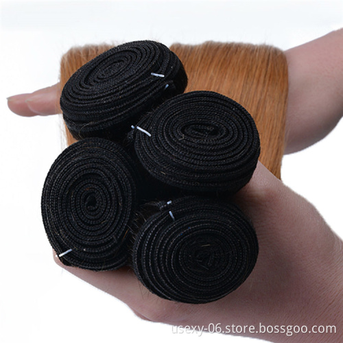 New Product Ombre 1b/30 Human Hair Extensions Raw Indian Hair Bundles With Closure
